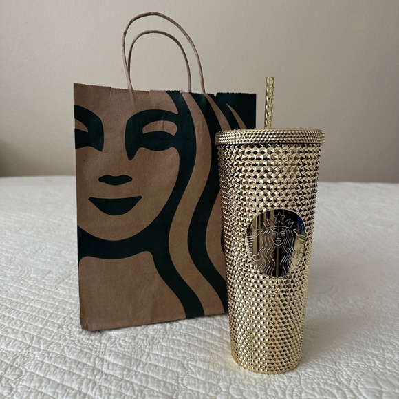 Starbucks Dining Gold Starbucks Holiday 222 24oz Venti Tumbler Cold